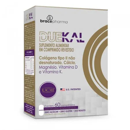 Bracepharma Duekal – Colágeno Tipo Il + Cálcio + Mag + Vit D + Vit K – 60cp